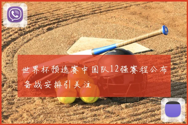 世界杯预选赛中国队12强赛程公布 备战安排引关注